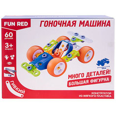 Гибкий конструктор Fun Red Гоночная машина, 60 деталей