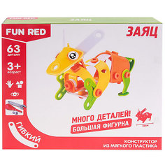Гибкий конструктор Fun Red Заяц, 63 детали
