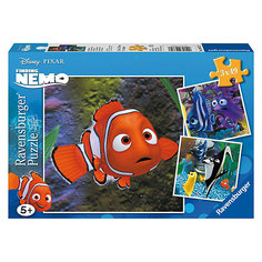 Пазл «Немо в аквариуме», 3х49 деталей, Ravensburger