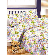 Детское постельное белье 3 предмета Letto, простыня на резинке, BGR-55