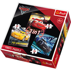 Набор пазлов 3в1 Макси Тачки 3, 20+36+50 элементов Trefl
