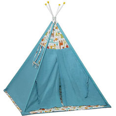 Палатка-вигвам детская Polini Жираф, голубая