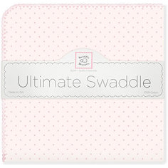 Фланелевая пеленка SwaddleDesigns Pink Dot, 110х110 см