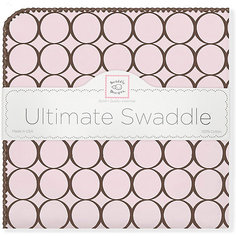 Фланелевая пеленка SwaddleDesigns Pink, 110х110 см