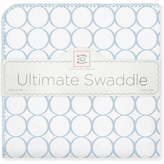 Фланелевая пеленка SwaddleDesigns Blue Mod, 110х110 см