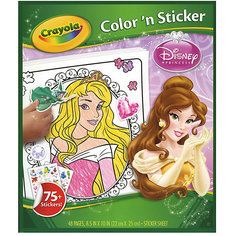 Раскраска с наклейками "Принцессы" Crayola