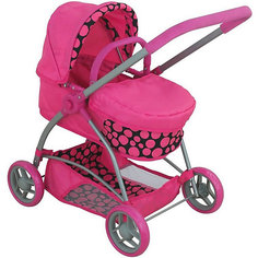 Коляска для кукол Buggy Boom "Amidea", розовая