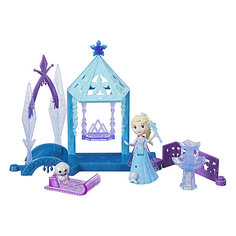 Игровой набор с мини-куклой Disney Princess Холодное сердце "Королевские спальни" Эльза с домиком Hasbro