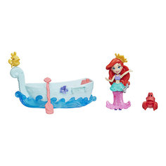 Игровой набор с мини-куклой Disney Princess "Маленькое королевство" Ариэль и лодка Hasbro