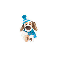 Мягкая игрушка Budi Basa Собака Бартоломей Baby в шапочке и шарфе, 19 см