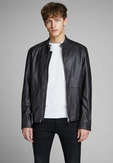 Куртка кожаная Jack & Jones