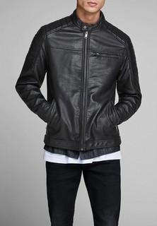 Куртка кожаная Jack & Jones