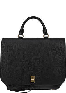 Черная кожаная сумка-рюкзак с карманами Rebecca Minkoff