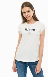 Футболка свободного кроя с вышивкой и принтом Mustang