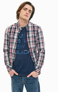 Приталенная рубашка из хлопка в клетку Mustang