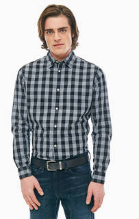 Хлопковая приталенная рубашка в клетку Jack & Jones