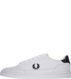 Кожаные кеды с контрастными вставками Fred Perry