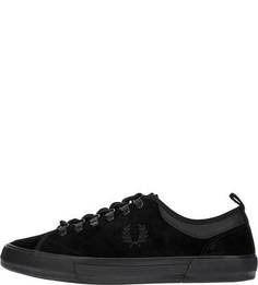 Замшевые кеды с текстильными вставками Fred Perry