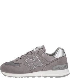 Серые замшевые кроссовки 574 New Balance