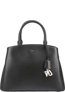 Кожаная сумка на молнии с тремя отделами Dkny