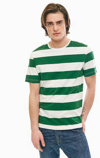 Хлопковая футболка в полоску Mustang