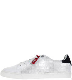 Кеды белого цвета на шнуровке S.Oliver