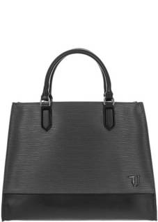 Вместительная сумка серого цвета Trussardi Jeans