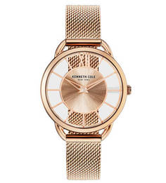 Кварцевые часы с металлическим браслетом Transparency Kenneth Cole