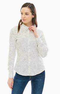 Белая приталенная рубашка с длинными рукавами Vero Moda