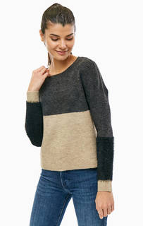 Джемпер с круглым вырезом и длинными рукавами Only