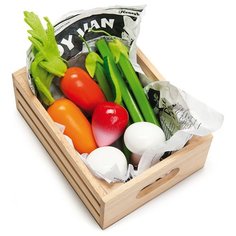 Набор продуктов с посудой Le