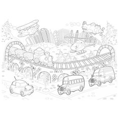 Фолиант Раскраска Город РСМ-4 Foliant