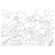 Фолиант Раскраска Динозаврики Foliant