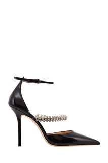 Черные туфли Bobbie с кристаллами Jimmy Choo