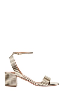Золотистые босоножки Sundance Sandal 50 Aquazzura