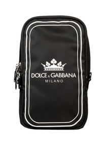 Черный рюкзак с логотипом Dolce & Gabbana