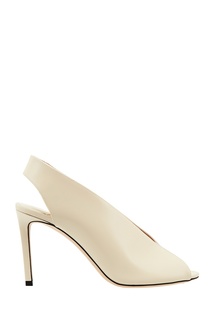 Белые кожаные босоножки Shar Jimmy Choo