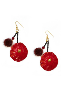 Серьги Анютины глазки Divetro