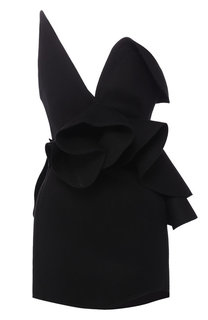 Шерстяное мини-платье Saint Laurent