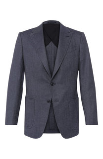 Пиджак из смеси шерсти и шелка Ermenegildo Zegna