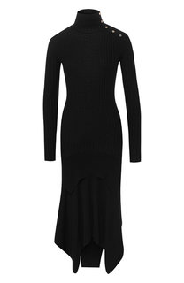 Платье из смеси шерсти и шелка Stella McCartney