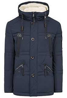Мужская куртка с отделкой искусственным мехом Urban Fashion for men