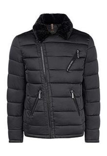 Утепленная куртка с отделкой искусственным мехом Urban Fashion for men