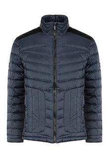 Куртка на натуральном пуху с отделкой экокожей Urban Fashion for men
