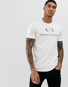 Белая футболка с логотипом Armani Exchange - Белый