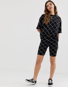 Комбинируемые шорты-леггинсы с монограммной надписью Paris ASOS DESIGN - Мульти