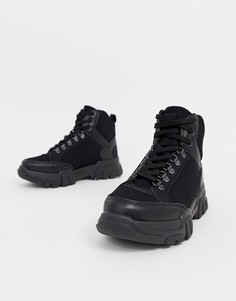 Черные высокие кроссовки-ботинки ASOS DESIGN Darkness - Черный