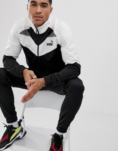 Черный спортивный костюм в стиле колор блок Puma - Черный