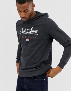Худи с логотипом Jack & Jones originals - Черный