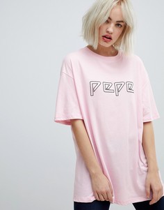 Футболка с логотипом Pepe Jeans - Розовый